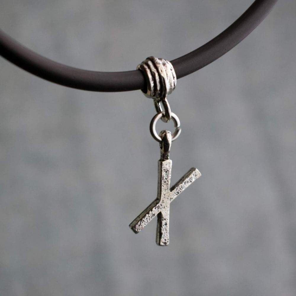 Viking Norse Naudiz Runic Alphabet Choker Necklace