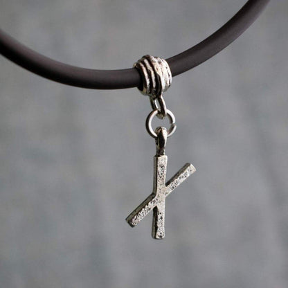 Viking Norse Naudiz Runic Alphabet Choker Necklace