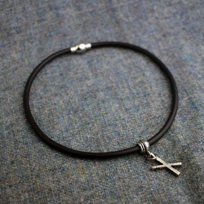 Viking Norse Naudiz Runic Alphabet Choker Necklace