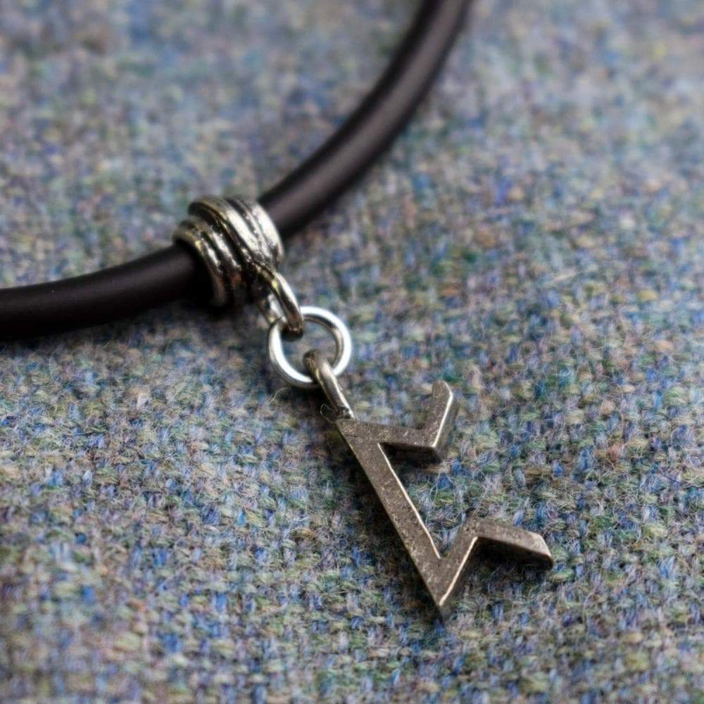 Viking Norse Peorth Runic Alphabet Choker Necklace