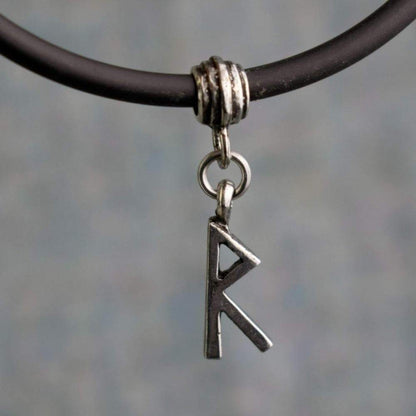 Viking Norse Raido Runic Alphabet Choker Necklace