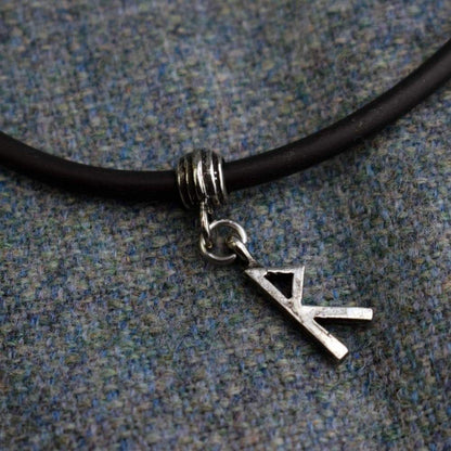 Viking Norse Raido Runic Alphabet Choker Necklace
