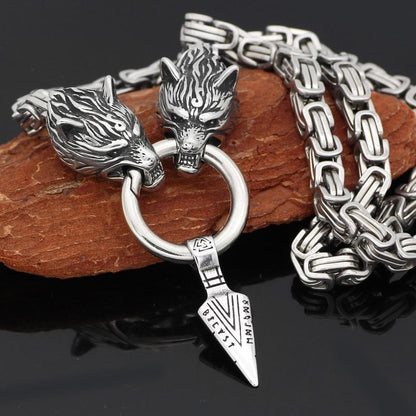 Pendants & Necklaces Viking Odin Wolves Spear King's Chain Ancient Treasures Ancientreasures Viking Odin Thor Mjolnir Celtic Ancient Egypt Norse Norse Mythology