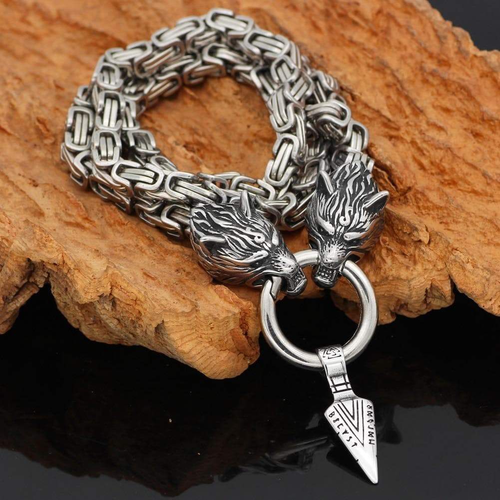 Pendants & Necklaces Viking Odin Wolves Spear King's Chain Ancient Treasures Ancientreasures Viking Odin Thor Mjolnir Celtic Ancient Egypt Norse Norse Mythology