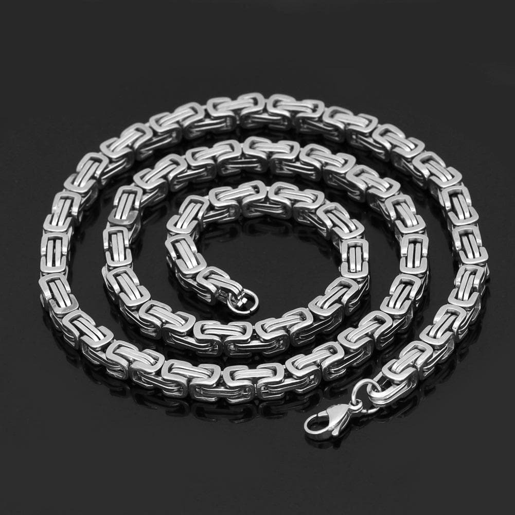 Pendants & Necklaces Viking Stainless Steel King Chain Ancient Treasures Ancientreasures Viking Odin Thor Mjolnir Celtic Ancient Egypt Norse Norse Mythology