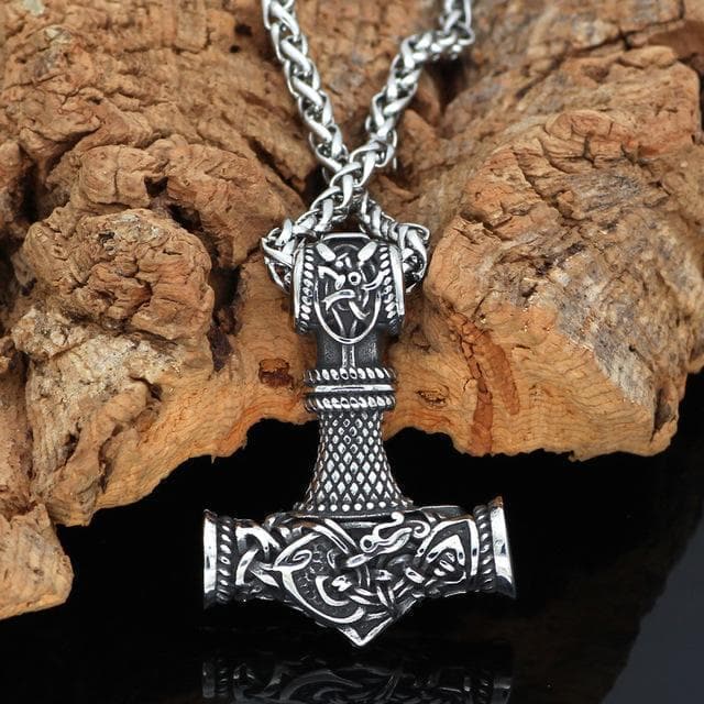Pendants & Necklaces Viking Stainless Steel Thor’s Hammer Necklace Ancient Treasures Ancientreasures Viking Odin Thor Mjolnir Celtic Ancient Egypt Norse Norse Mythology