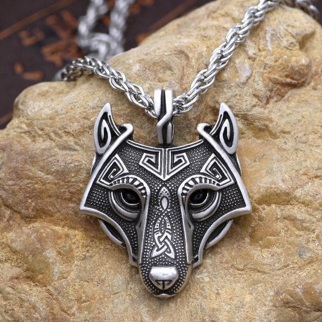 Pendants & Necklaces Viking Wolf Head Necklace Ancient Treasures Ancientreasures Viking Odin Thor Mjolnir Celtic Ancient Egypt Norse Norse Mythology