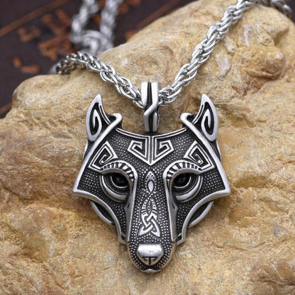 Pendants & Necklaces Viking Wolf Head Necklace Ancient Treasures Ancientreasures Viking Odin Thor Mjolnir Celtic Ancient Egypt Norse Norse Mythology