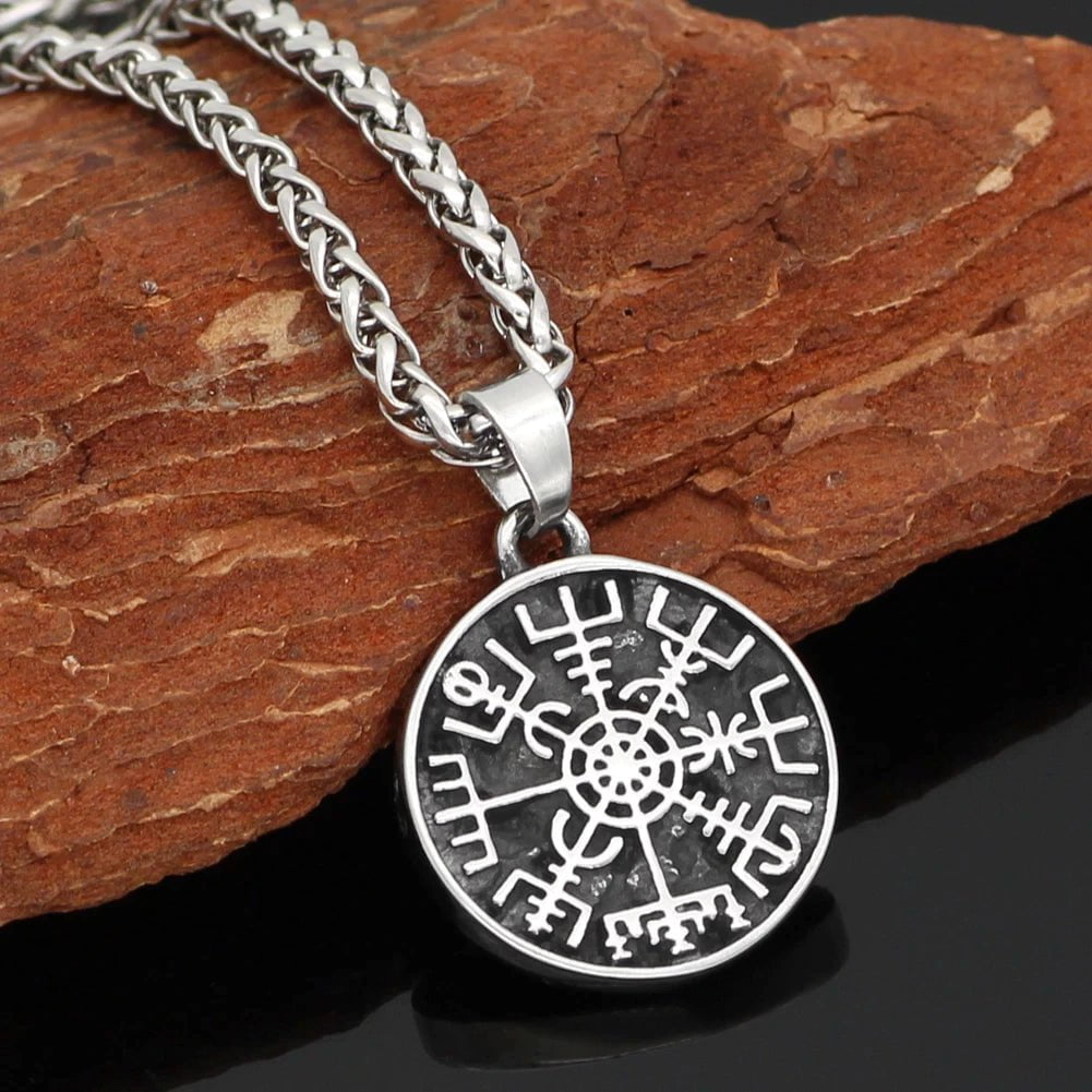 Pendants & Necklaces Vikings Helm of Awe Stainless Steel Necklace Ancient Treasures Ancientreasures Viking Odin Thor Mjolnir Celtic Ancient Egypt Norse Norse Mythology