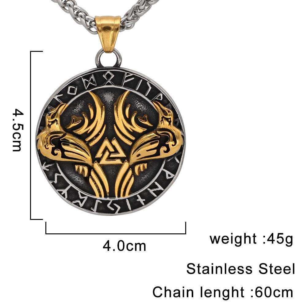 Pendants & Necklaces Vikings Huginn and Muninn Pendant & Necklace Ancient Treasures Ancientreasures Viking Odin Thor Mjolnir Celtic Ancient Egypt Norse Norse Mythology