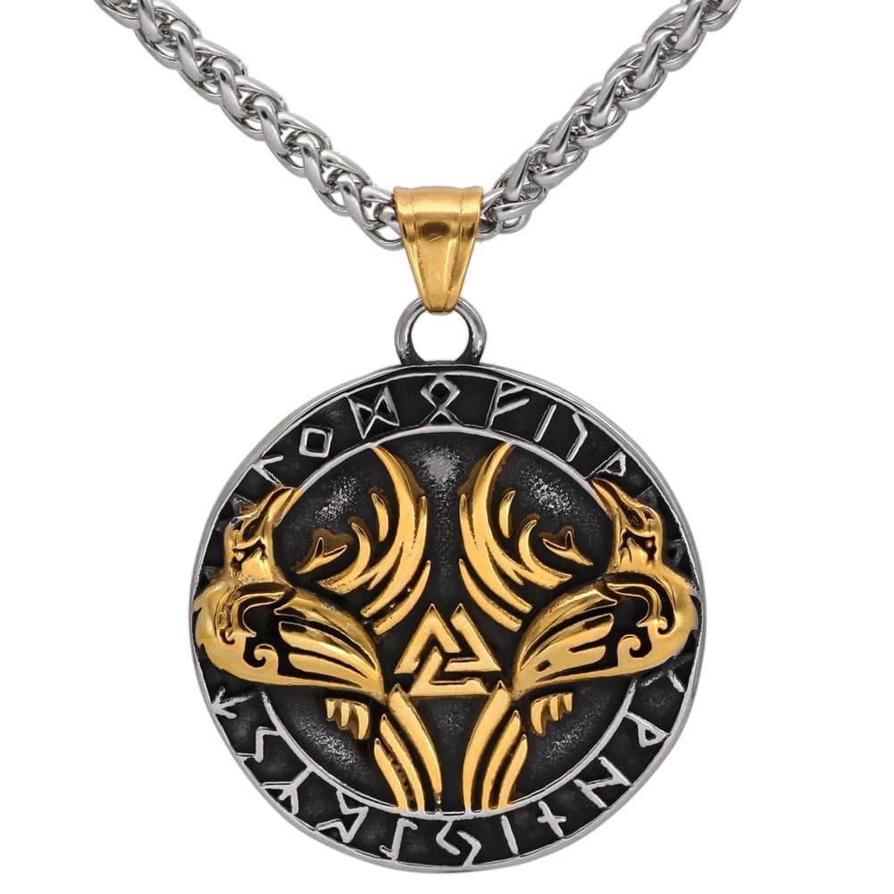 Pendants & Necklaces Vikings Huginn and Muninn Pendant & Necklace Ancient Treasures Ancientreasures Viking Odin Thor Mjolnir Celtic Ancient Egypt Norse Norse Mythology