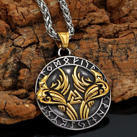 Pendants & Necklaces Vikings Huginn and Muninn Pendant & Necklace Ancient Treasures Ancientreasures Viking Odin Thor Mjolnir Celtic Ancient Egypt Norse Norse Mythology