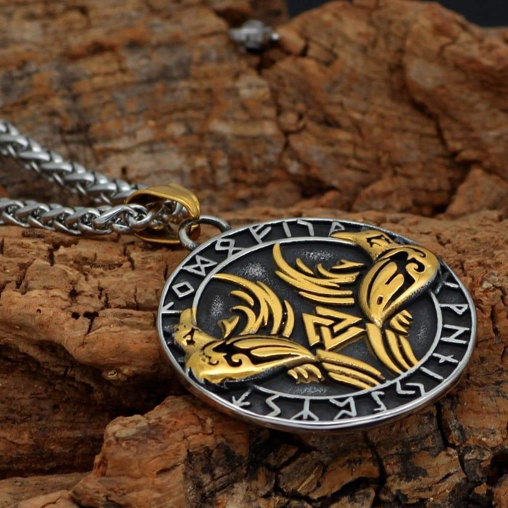 Pendants & Necklaces Vikings Huginn and Muninn Pendant & Necklace Ancient Treasures Ancientreasures Viking Odin Thor Mjolnir Celtic Ancient Egypt Norse Norse Mythology