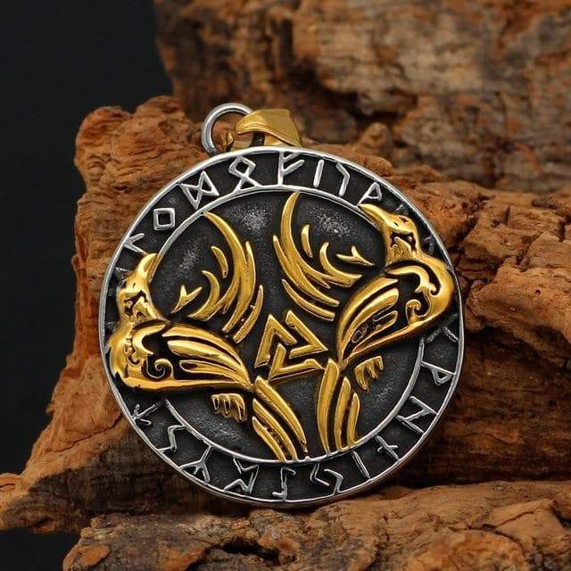 Pendants & Necklaces Vikings Huginn and Muninn Pendant & Necklace Ancient Treasures Ancientreasures Viking Odin Thor Mjolnir Celtic Ancient Egypt Norse Norse Mythology