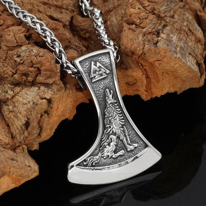 Pendants & Necklaces Vikings Raven and Wolf Stainless Steel Necklace Ancient Treasures Ancientreasures Viking Odin Thor Mjolnir Celtic Ancient Egypt Norse Norse Mythology