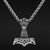 Pendants & Necklaces Vikings Raven Thor's Hammer Stainless Steel Necklace Ancient Treasures Ancientreasures Viking Odin Thor Mjolnir Celtic Ancient Egypt Norse Norse Mythology