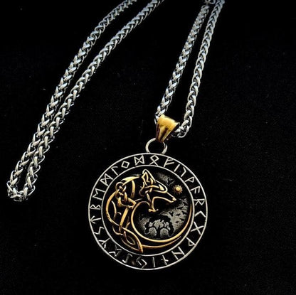 Pendants & Necklaces Vikings Skoll Ragnarok Pendant & Necklace Ancient Treasures Ancientreasures Viking Odin Thor Mjolnir Celtic Ancient Egypt Norse Norse Mythology