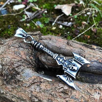 Pendants & Necklaces Vikings Skull Axe Stainless Steel Necklace Ancient Treasures Ancientreasures Viking Odin Thor Mjolnir Celtic Ancient Egypt Norse Norse Mythology