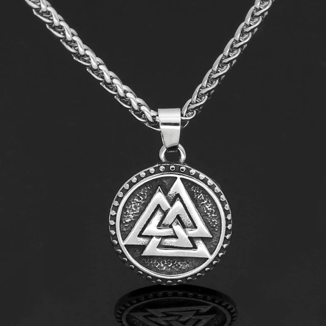 Pendants & Necklaces Vikings Valknut Solid Stainless Steel Necklace Ancient Treasures Ancientreasures Viking Odin Thor Mjolnir Celtic Ancient Egypt Norse Norse Mythology