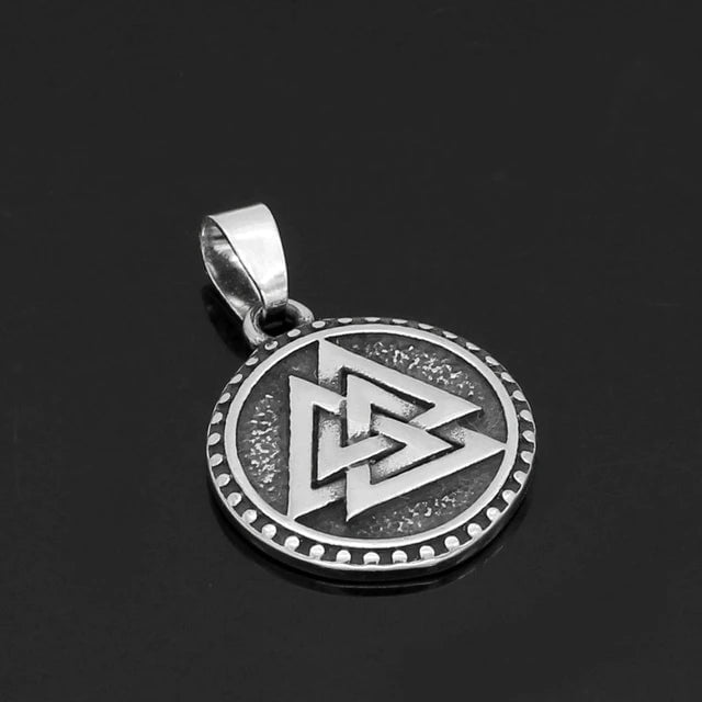 Pendants & Necklaces Vikings Valknut Solid Stainless Steel Necklace Ancient Treasures Ancientreasures Viking Odin Thor Mjolnir Celtic Ancient Egypt Norse Norse Mythology