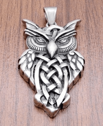 Pendants Pendant Only Native American Bird Owl Stainless Steel Necklace Ancient Treasures Ancientreasures Viking Odin Thor Mjolnir Celtic Ancient Egypt Norse Norse Mythology
