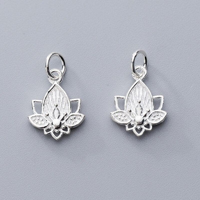 Pendants silver 1pcs Elegant Craft Lotus Flower Dangle Charms 16x13mm 925 Sterling Silver Women Pendants For Necklace Earrings Making DIY Jewelry|Pendants| Ancient Treasures Ancientreasures Viking Odin Thor Mjolnir Celtic Ancient Egypt Norse Norse Mythology