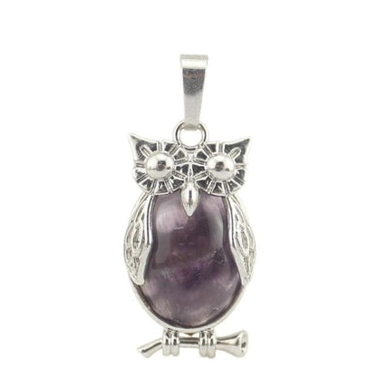 Pendants Style 2 Natural Stone Mini Owl Shape Creative Pendant Necklace Europe America Fashion Charm Jewelry Reiki Heal Crystal Hanging Accessory|Pendants| Ancient Treasures Ancientreasures Viking Odin Thor Mjolnir Celtic Ancient Egypt Norse Norse Mythology