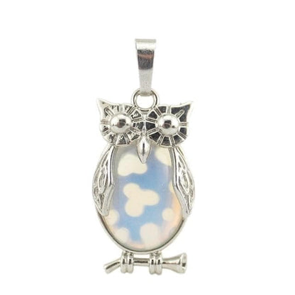 Pendants Style 7 Natural Stone Mini Owl Shape Creative Pendant Necklace Europe America Fashion Charm Jewelry Reiki Heal Crystal Hanging Accessory|Pendants| Ancient Treasures Ancientreasures Viking Odin Thor Mjolnir Celtic Ancient Egypt Norse Norse Mythology