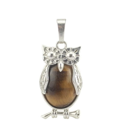 Pendants Style 8 Natural Stone Mini Owl Shape Creative Pendant Necklace Europe America Fashion Charm Jewelry Reiki Heal Crystal Hanging Accessory|Pendants| Ancient Treasures Ancientreasures Viking Odin Thor Mjolnir Celtic Ancient Egypt Norse Norse Mythology