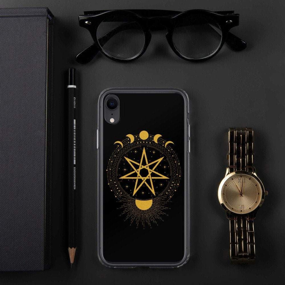 Phone Case Wiccan Seven-Pointed Faery Star Samsung Galaxy Phone Case Ancient Treasures Ancientreasures Viking Odin Thor Mjolnir Celtic Ancient Egypt Norse Norse Mythology