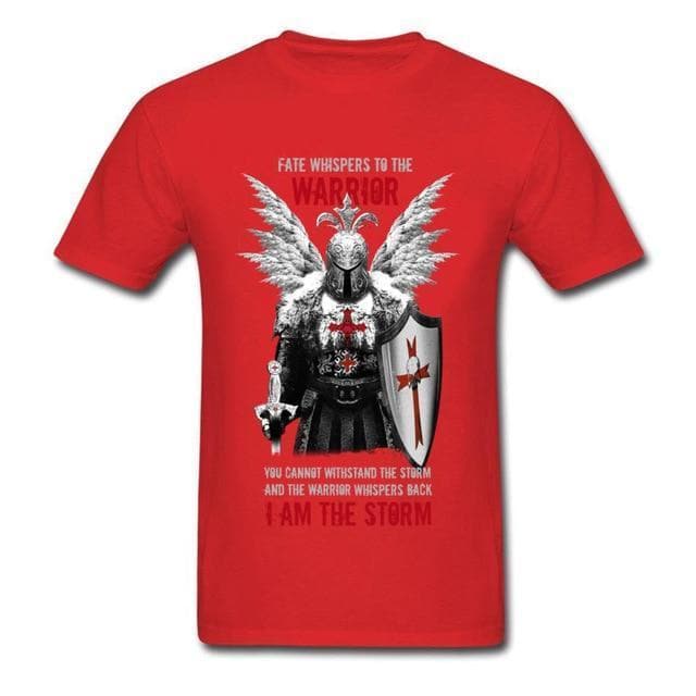 Red / S Templar Warrior Knights T-Shirt