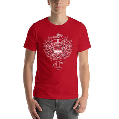 Winged Templar Helmet and Sword Unisex T-Shirt