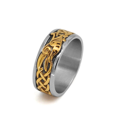 Ring Vikings Dragon Stainless Steel Ring Ancient Treasures Ancientreasures Viking Odin Thor Mjolnir Celtic Ancient Egypt Norse Norse Mythology