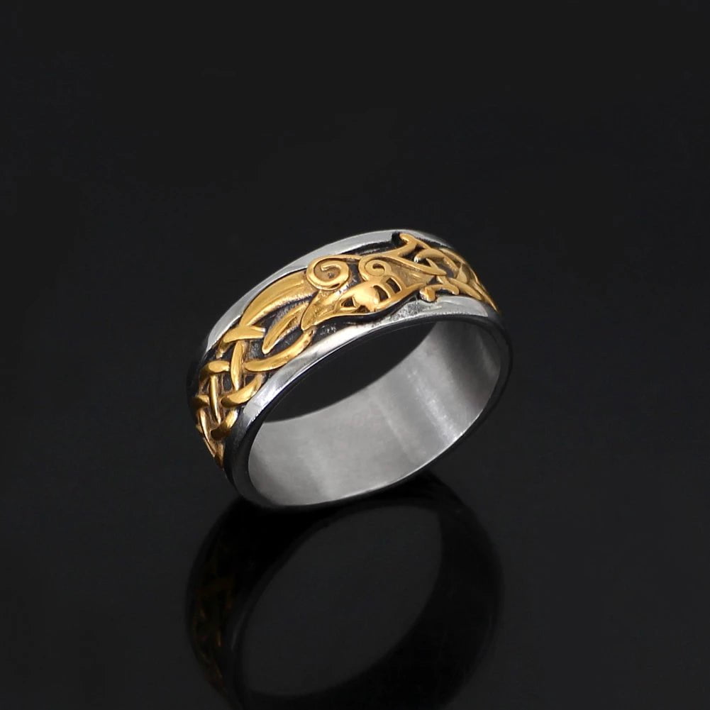 Ring Vikings Dragon Stainless Steel Ring Ancient Treasures Ancientreasures Viking Odin Thor Mjolnir Celtic Ancient Egypt Norse Norse Mythology