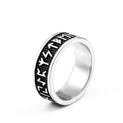 Rings 7 / steel colour Beier 316L Stainless Steel VIKING 24 Runes letter fashion wholesale ring jewelry LR595|Rings| Ancient Treasures Ancientreasures Viking Odin Thor Mjolnir Celtic Ancient Egypt Norse Norse Mythology