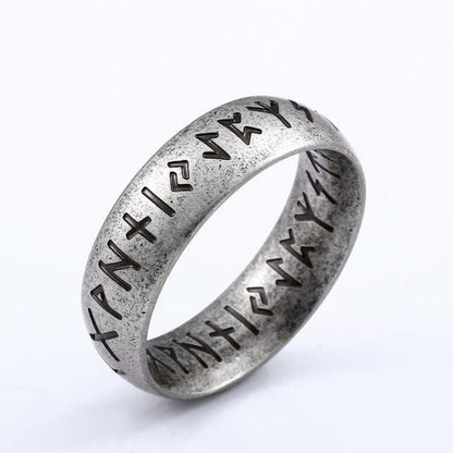 Rings 7 / Steel Stainless Steel Elder Futhark Viking Ring Ancient Treasures Ancientreasures Viking Odin Thor Mjolnir Celtic Ancient Egypt Norse Norse Mythology