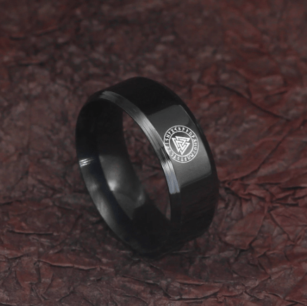 Rings 7 Vikings Runic Valknut Stainless Steel Ring Ancient Treasures Ancientreasures Viking Odin Thor Mjolnir Celtic Ancient Egypt Norse Norse Mythology