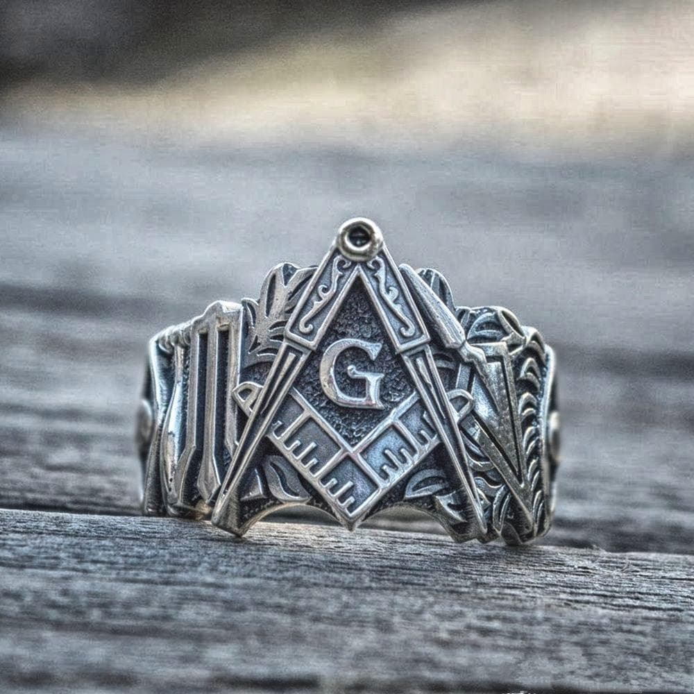 Rings 8 Templar Freemason Masonic Symbol Stainless Steel Ring Ancient Treasures Ancientreasures Viking Odin Thor Mjolnir Celtic Ancient Egypt Norse Norse Mythology