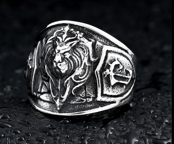 Rings Ancient Greece Nemean Lion Stainless Steel Ring Ancient Treasures Ancientreasures Viking Odin Thor Mjolnir Celtic Ancient Egypt Norse Norse Mythology