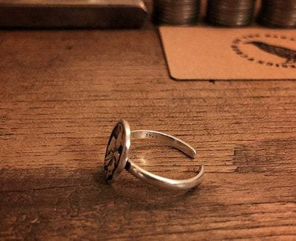 Ancient Rome Woman Sterling Silver Adjustable Ring