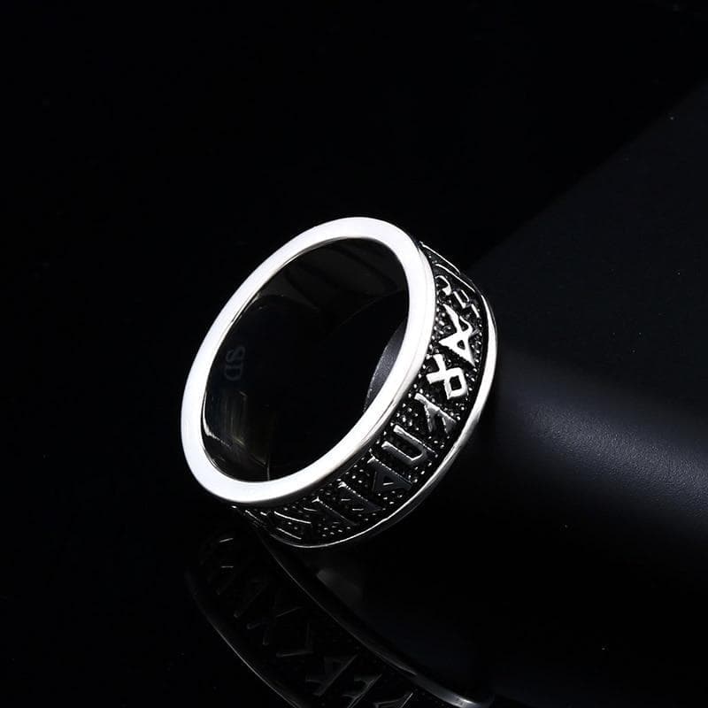 Rings Beier 316L Stainless Steel VIKING 24 Runes letter fashion wholesale ring jewelry LR595|Rings| Ancient Treasures Ancientreasures Viking Odin Thor Mjolnir Celtic Ancient Egypt Norse Norse Mythology