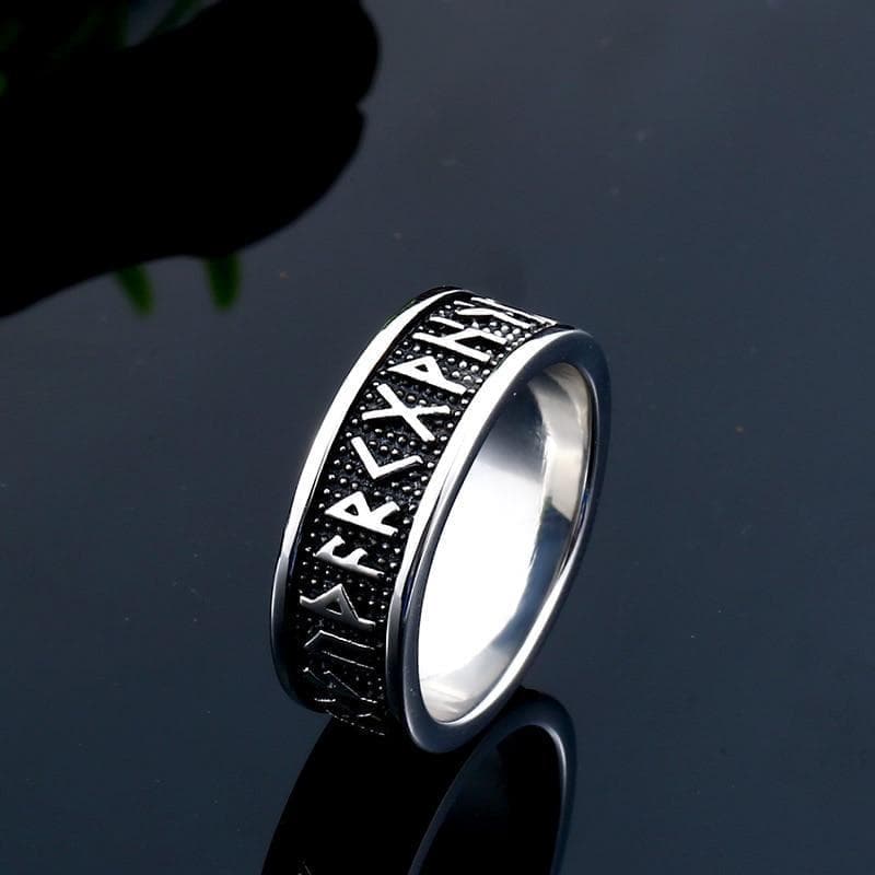 Rings Beier 316L Stainless Steel VIKING 24 Runes letter fashion wholesale ring jewelry LR595|Rings| Ancient Treasures Ancientreasures Viking Odin Thor Mjolnir Celtic Ancient Egypt Norse Norse Mythology