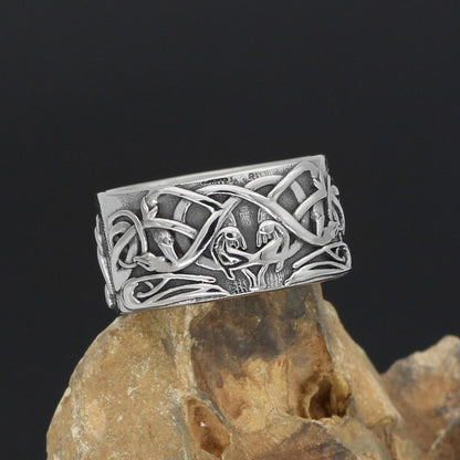 Rings Celtic Ornament Knot Amulet Stainless Steel Ring