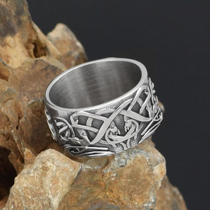 Rings Celtic Ornament Knot Amulet Stainless Steel Ring