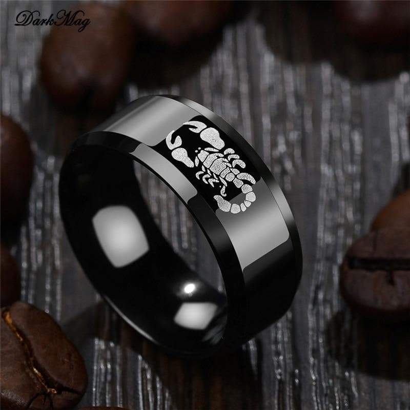 Rings DarkMag Top quality Gothic Style Punk Scorpion Male Retro Ring Scorpion Pattern Rings For Men Jewelry|Rings| Ancient Treasures Ancientreasures Viking Odin Thor Mjolnir Celtic Ancient Egypt Norse Norse Mythology