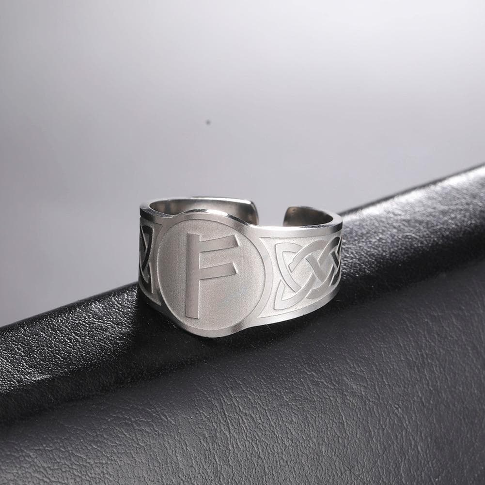 Rings Dawapara Vintage Viking Rings Runes Nordic Rune Letters Celtics Adjustable Open Ring Stainless Steel Jewelry|Rings| Ancient Treasures Ancientreasures Viking Odin Thor Mjolnir Celtic Ancient Egypt Norse Norse Mythology