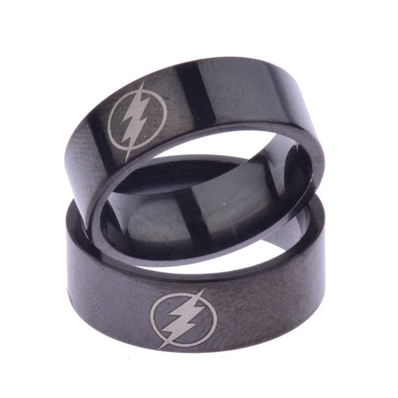 Rings Fashion Titanium Boys Men Black The Flash Symbol Stainless Steel Polished Ring Cocktail Wedding Jewelry Wholesale|polished ring|flash symbolsring jewelry Ancient Treasures Ancientreasures Viking Odin Thor Mjolnir Celtic Ancient Egypt Norse Norse Mythology