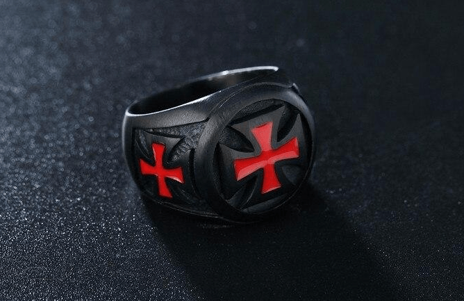 Rings Freemason Cross Pattée Stainless Steel Ring Ancient Treasures Ancientreasures Viking Odin Thor Mjolnir Celtic Ancient Egypt Norse Norse Mythology