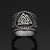 Rings men norse viking Valknut Knot Scandinavian amulet Valknut Ring Stainless Steel With Valknut Gift Bag|Rings| Ancient Treasures Ancientreasures Viking Odin Thor Mjolnir Celtic Ancient Egypt Norse Norse Mythology