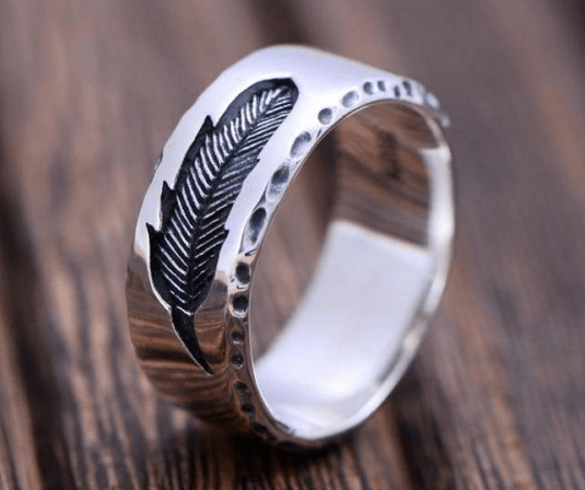 Rings Native American Feather 925 Sterling Silver Ring Ancient Treasures Ancientreasures Viking Odin Thor Mjolnir Celtic Ancient Egypt Norse Norse Mythology